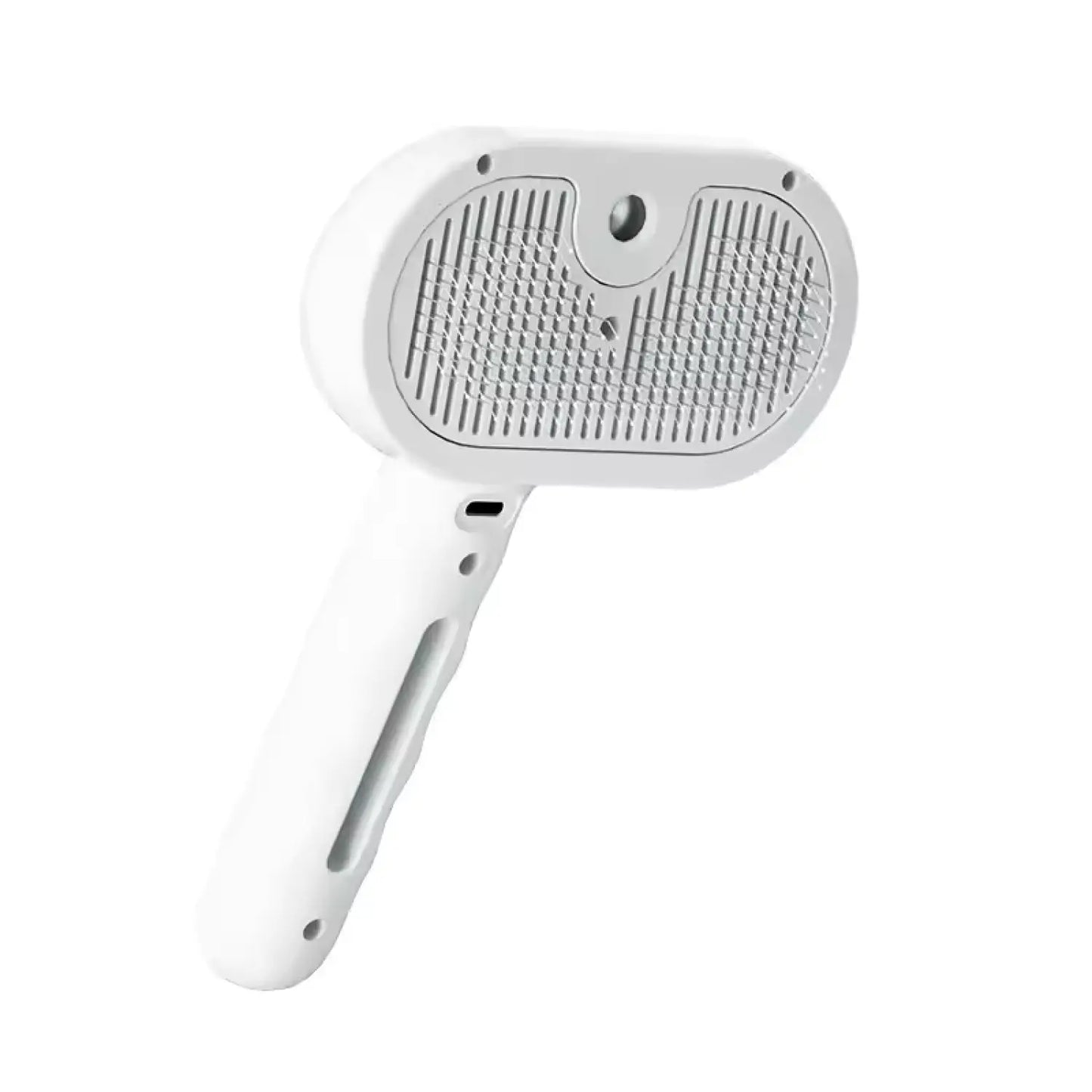 2-in-1 Dog Grooming Comb with Spray for Detangle Clean & De-Shed - White - Grooming Comb