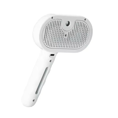 2-in-1 Dog Grooming Comb with Spray for Detangle Clean & De-Shed - White - Grooming Comb