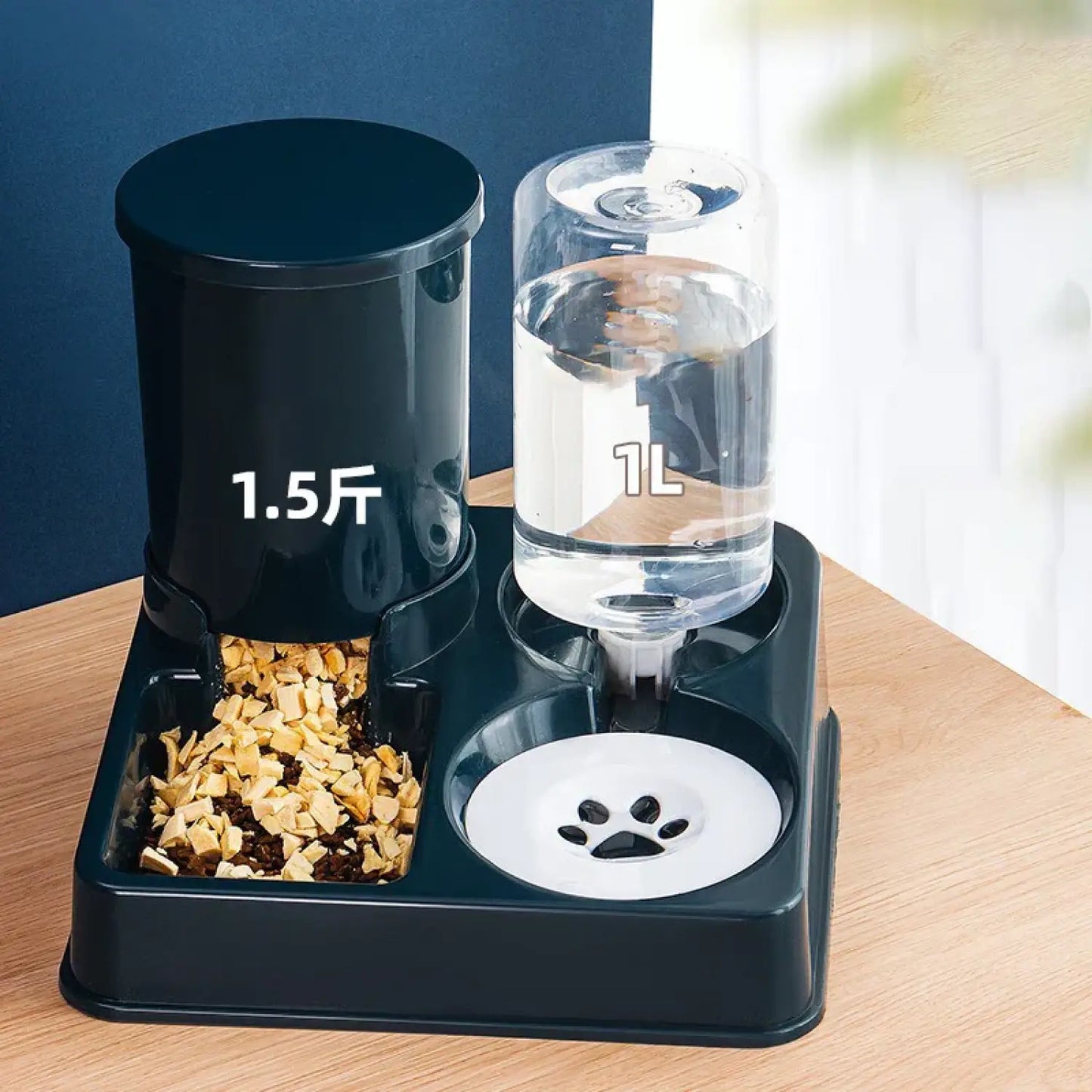 Automatic Feeder for Pets – Smart Mealtime Solution for Cats & Dogs - Blue