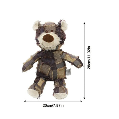 Bite-Resistant Dog Chewing Toy in Adorable Bear Plush Design
