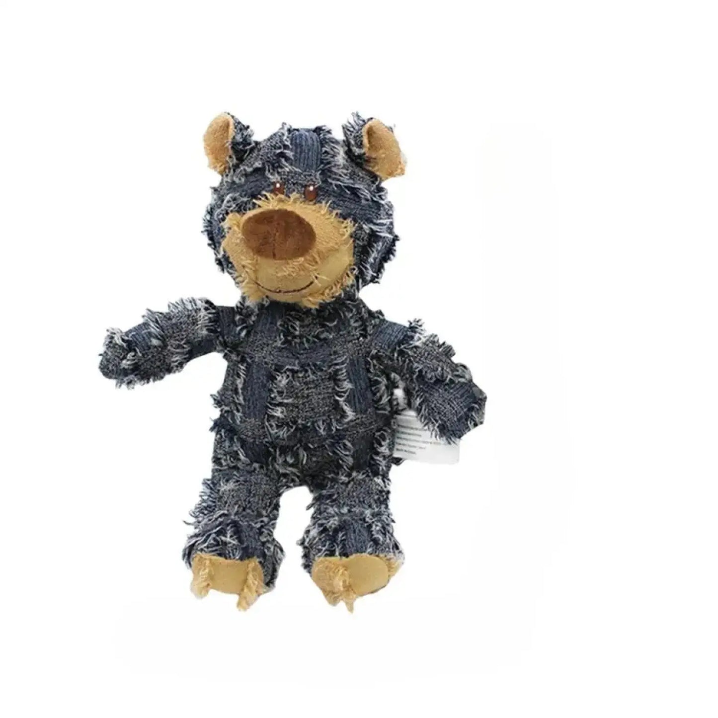 Bite-Resistant Dog Chewing Toy in Adorable Bear Plush Design - B
