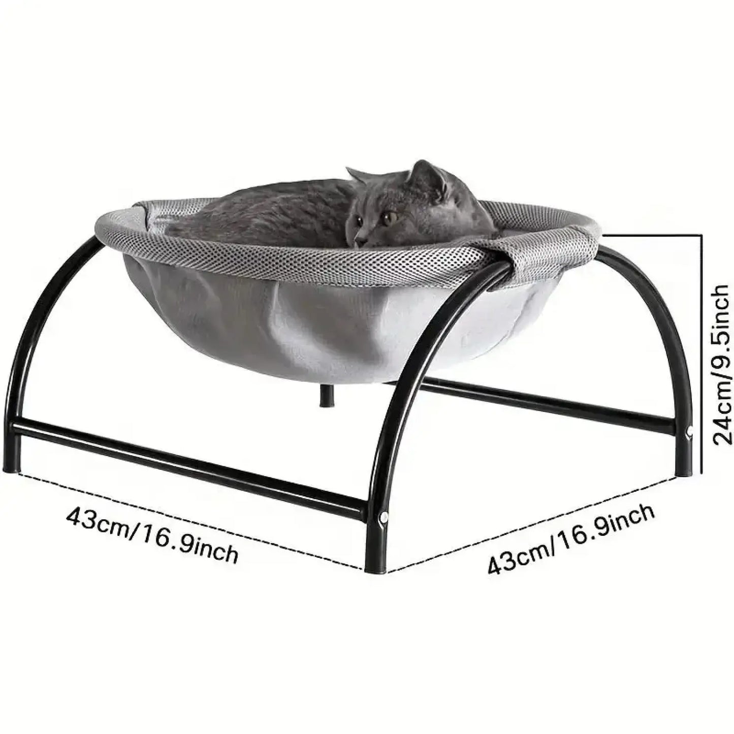 Cat Hammock Bed – Breathable Elevated Resting Spot for Cats - Breathable Bed