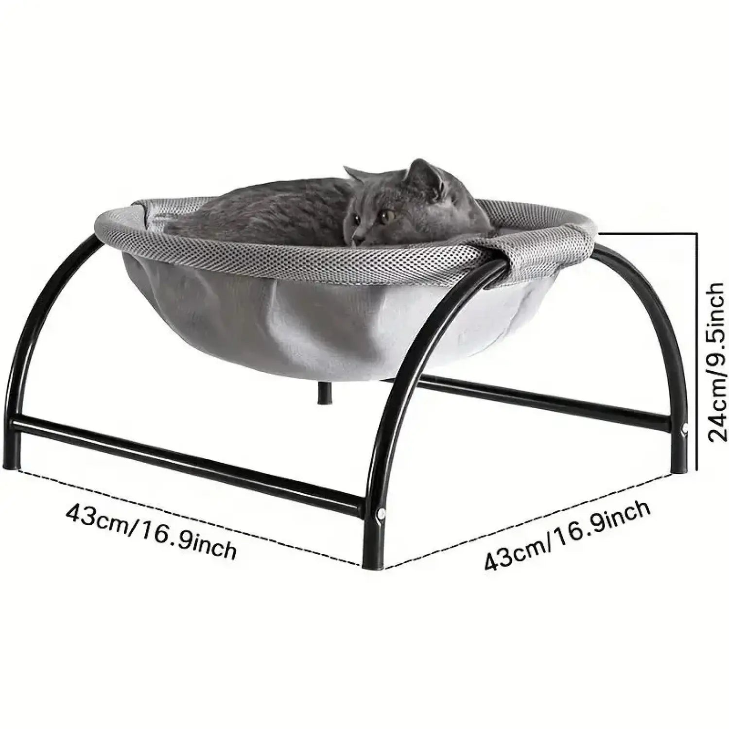 Cat Hammock Bed – Breathable Elevated Resting Spot for Cats - Breathable Bed