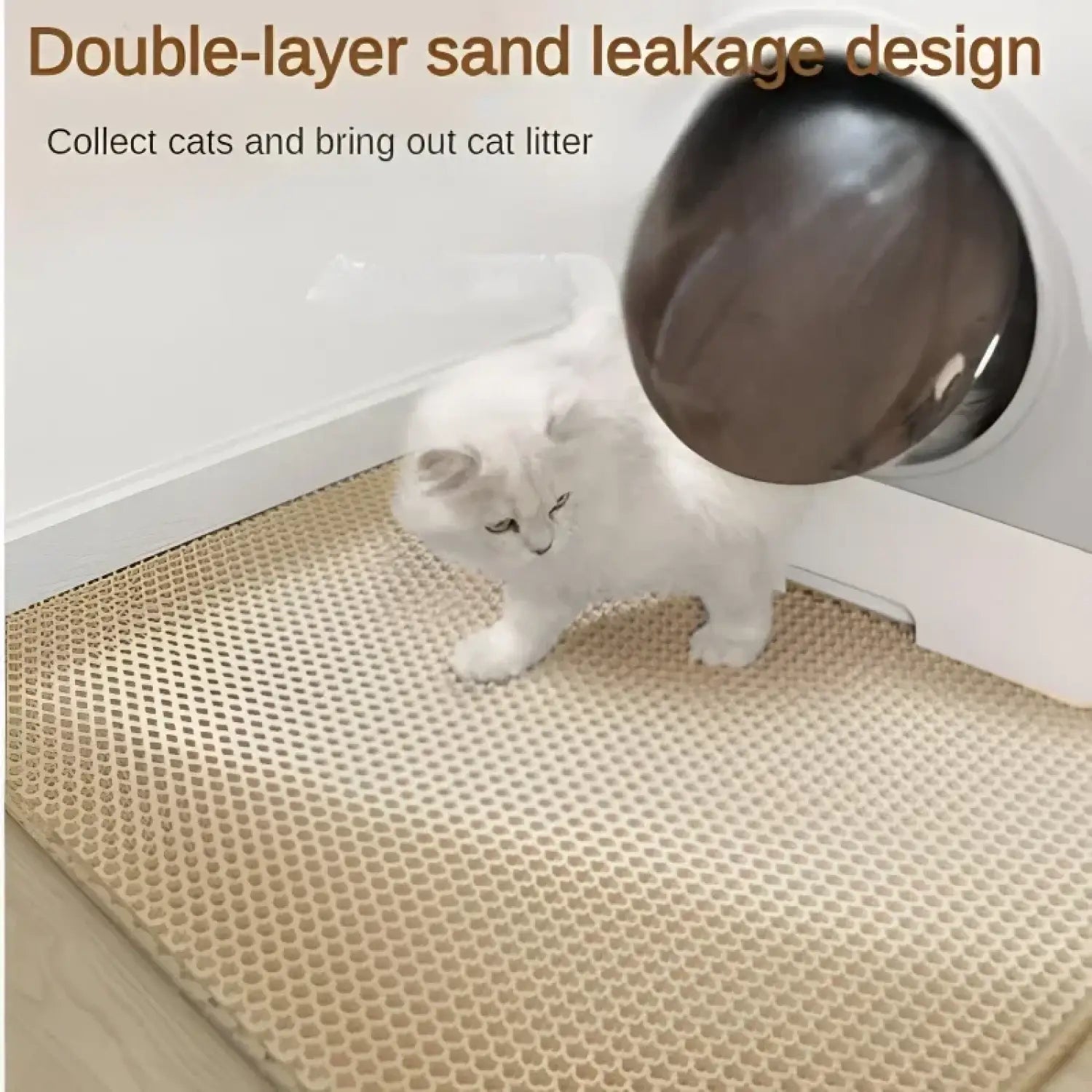 Cat Mat for Litter – Double Layer EVA Waterproof Anti-Slip Pad