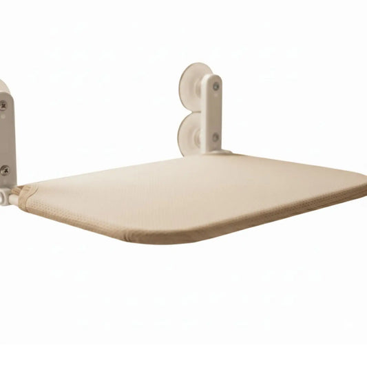 Foldable Cat Perch for Window with Breathable Cloth Hammock Bed - Beige - Small