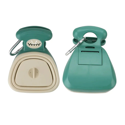 Foldable Dog Poop Scooper – Compact Waste Pickup Tool for Pets - Green