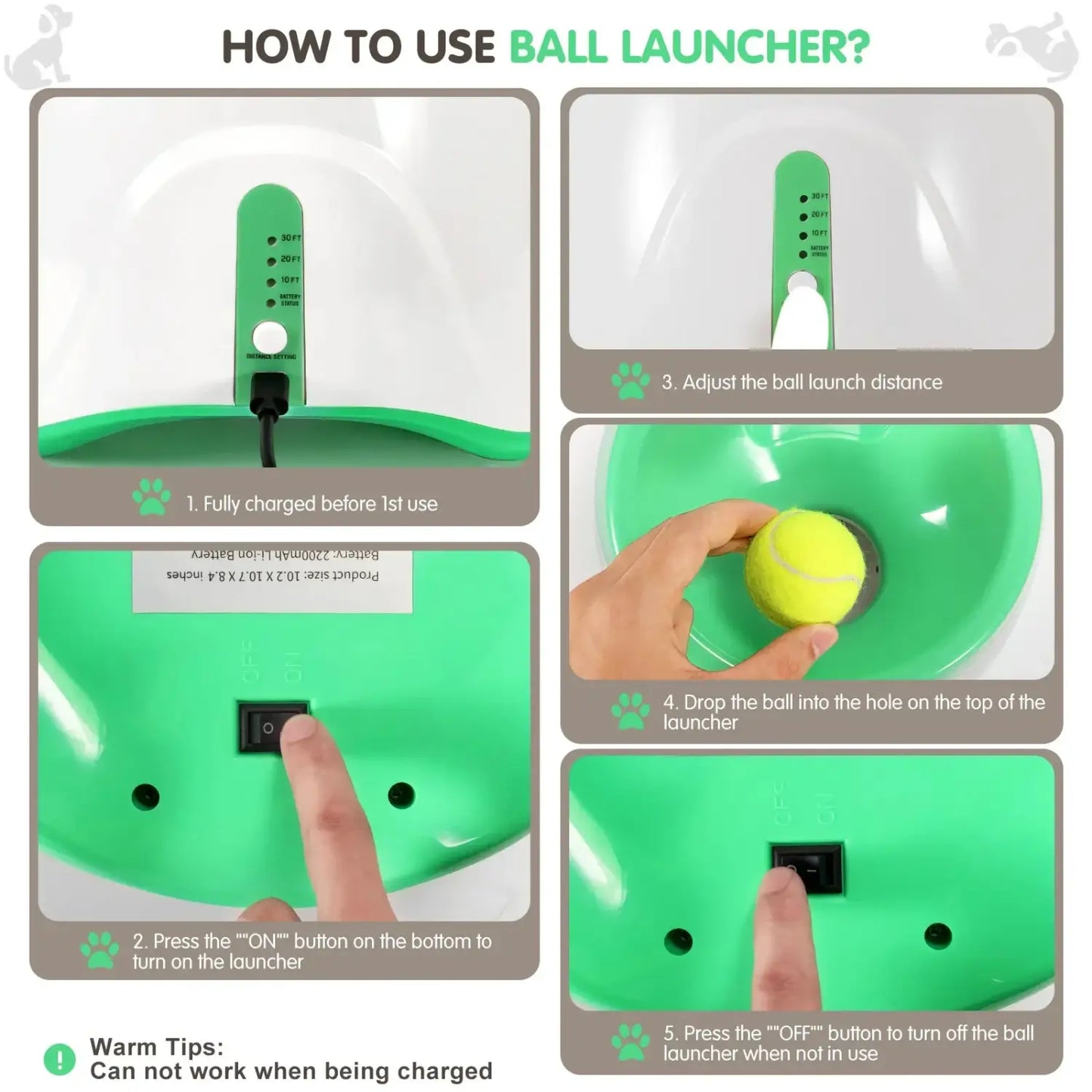 Interactive Dog Ball Launcher for Hands-Free Fetch Time
