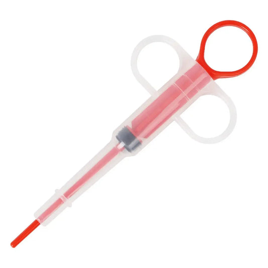 Pet Medicine Syringes for Accurate and Gentle Dosing - Red