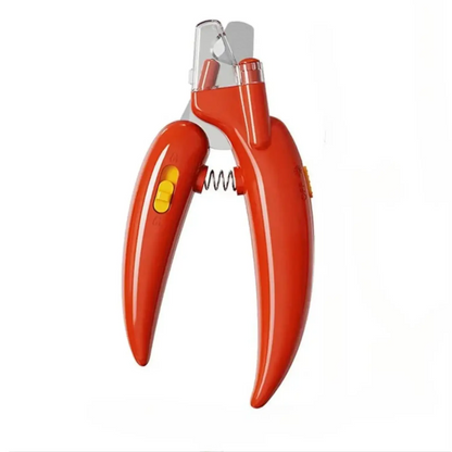 Professional Pet Nail Clippers with LED Light – Safe & Precise Trim - Red LED / United States