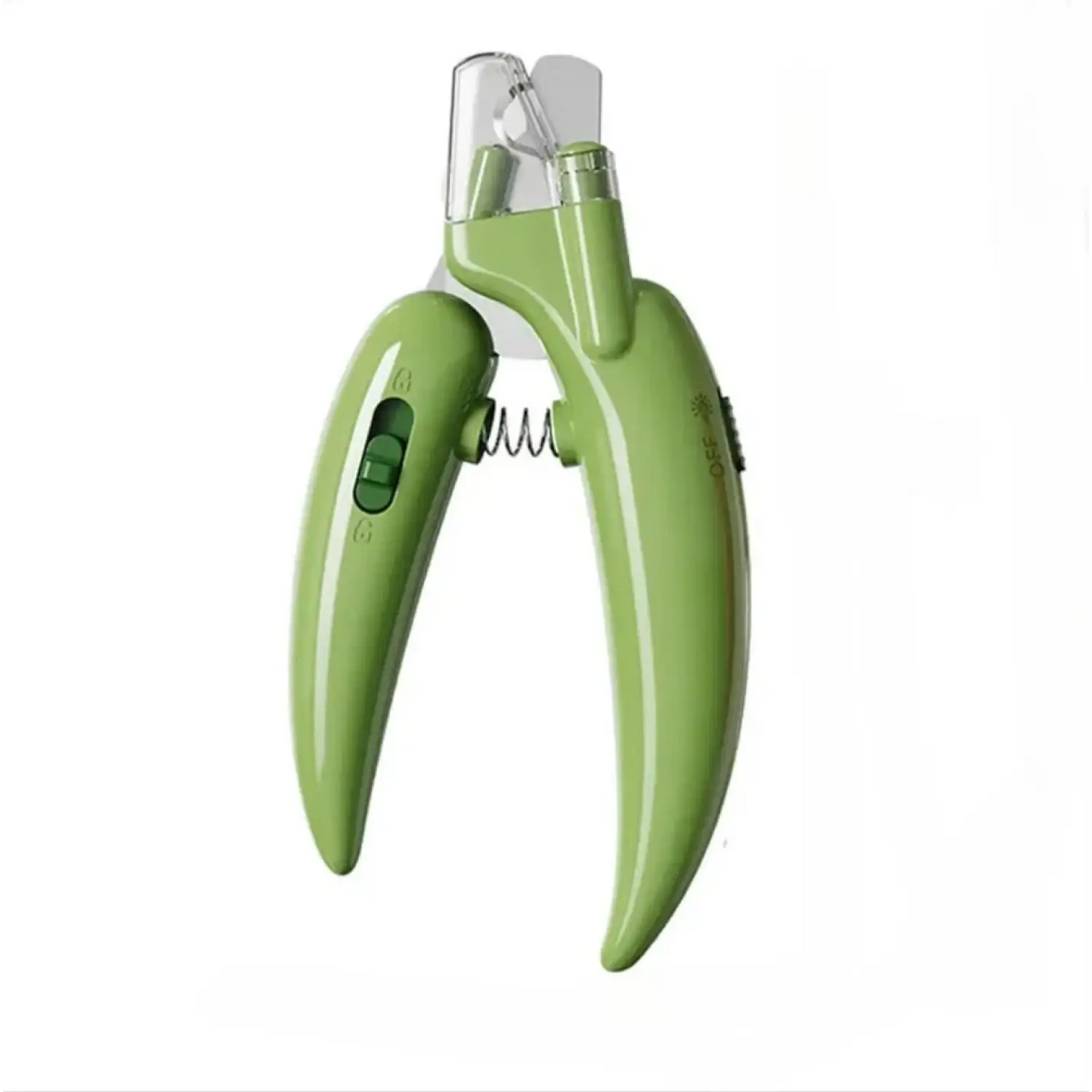 Professional Pet Nail Clippers with LED Light – Safe & Precise Trim - Green LED / United States