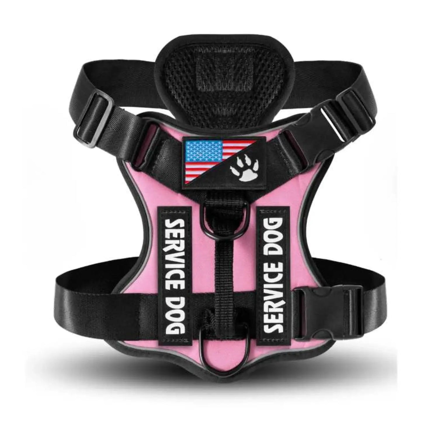 Reflective Service Dog Harness with 5 Patches - Adjustable and Comfortable Fit - Dog Harness