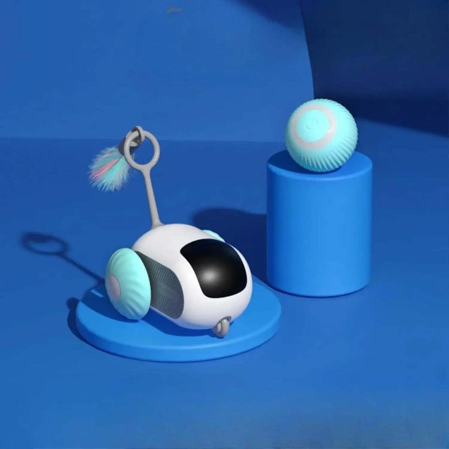 Remote Cat Toy – Smart Interactive Rolling Car with Dual Control - Kit 1