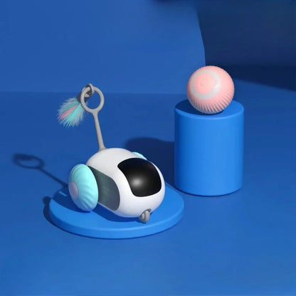 Remote Cat Toy – Smart Interactive Rolling Car with Dual Control - Kit 2