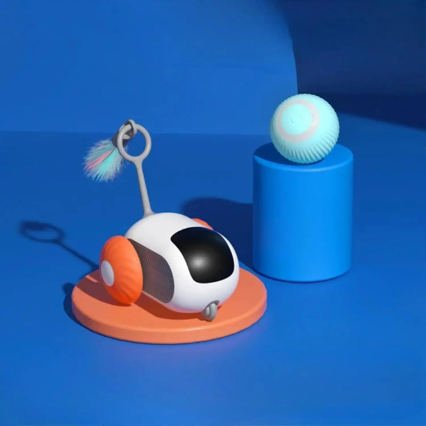 Remote Cat Toy – Smart Interactive Rolling Car with Dual Control - Kit 3