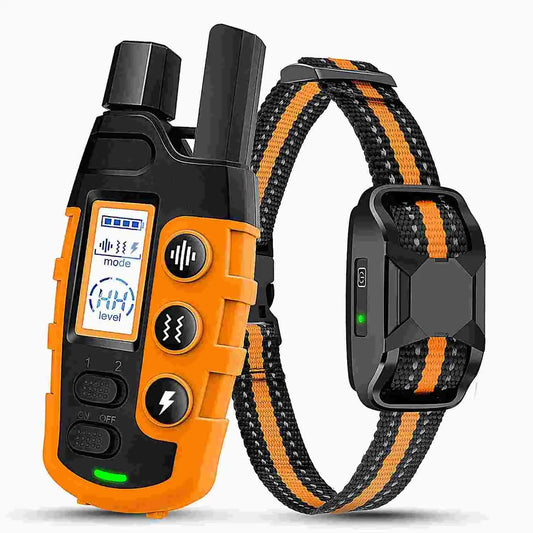 Remote Electric Dog Collar Long Range and Waterproof - Orange For 1 Dog