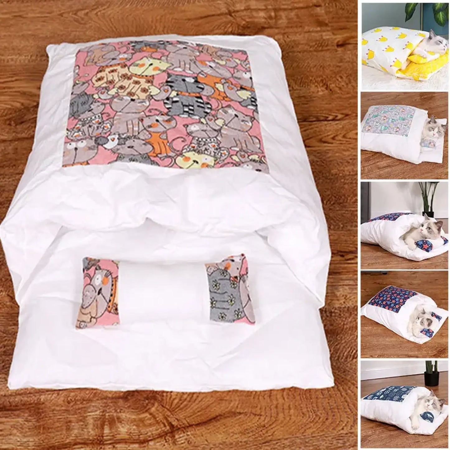 Warm Cat Bed – Removable Sleeping Bag for Cats & Small Pets